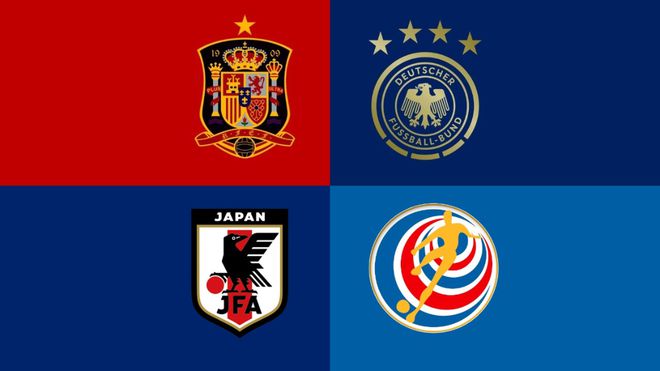 卡塔尔世界杯E组的4支球队是4届世界杯冠军球队德国、2010年世界杯得主西班牙、亚洲传统强队且总是被低估的日本和中北美及加勒比地区的传统强队哥斯达黎加
